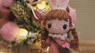 Crochet baby bunny doll *not a tutorial* #crochet