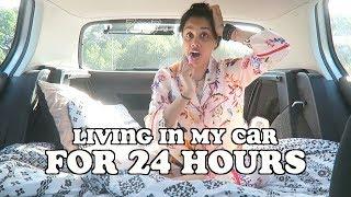 living in my car for 24 hours | clickfortaz