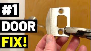 This 1-MINUTE DOOR FIX Can Solve RATTLING DOORS!! (#1 Door Strike Plate Trick)