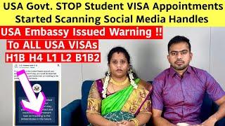 US Embassy Issued warning to All USA Visa Holders | DHS STOPs Student VISA Appointments