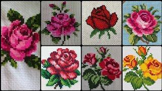 High Ranking & Beautiful Cross Stitch Rose Flower Designs Collections #2024 #charsutikerhai