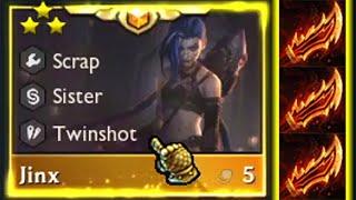 3 Guinsoo Jinx 3 Star ⭐⭐⭐ 100.000 DMG Oneshot the whole enemy team! | TFT Set 6