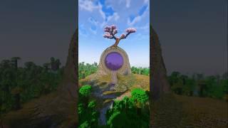 Minecraft: Simple Nether Portal Design! | Timelapse | Tutorial | #builds #minecraft #shorts