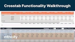 Crosstab Functionality Walkthrough