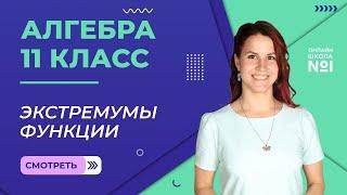 Урок 12. Экстремумы функции. Алгебра 11 класс