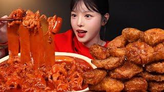 Crispy Honey Combo Chicken & Spicy Chicken Feet Mukbang ASMR