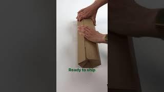 Easy, fast & sustainable Rollor Light packaging #shorts #rollorpackaging #ecofriendly #shorts