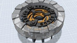 Autodesk 123D Design Tutorial - Iron Man Arc Reactor | James Bruton
