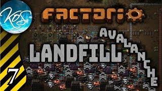 Factorio Landfill Avalanche! Ep 7: PROPER STEEL SOLUTIONS - Production Scrap 2 mod MP Coop Gameplay