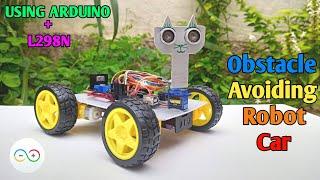 Obstacle Avoiding Robot Car || Arduino and L298n driver ||#raminventedtech #arduino #schoolproject