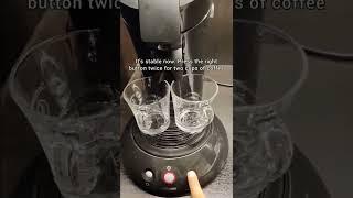 How to use Senseo Philips coffee machine 