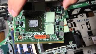 hp 8560w or 8570w MXM Graphics card replacement removal (8570w MXM upgrade part 9)