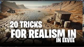 20 blender tricks for realism in cycles and eevee