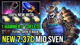 NEW OP MID SVEN 1 Shot Flying Hammer Khanda + Scepter Powerful Cleave Hard Carry Sven Dota 2