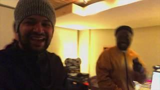 Guilherme Alves with Will.i.Am (Black Eyed Peas) in Studio Recording.