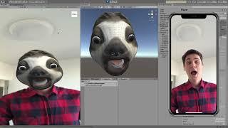 AR Foundation Face Tracking and Plane Tracking in Editor