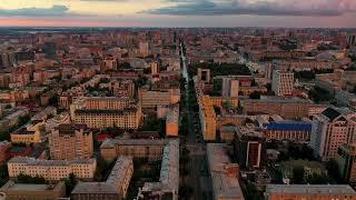 Новосибирск с дрона закат и рассвет | Novosibirsk Drone sunrise sunshine