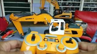 double e excavator VS huina excavator demo drc toys