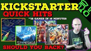 Should You Back? Top Crowdfunding Campaigns: 16 Games in 16 Minutes