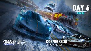 Need For Speed: No Limits | 2024 Koenigsegg Jesko Absolut (Winter Pursuit - Day 6 | (Thin Ice)