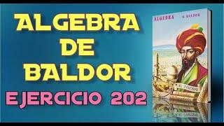 Algebra de Baldor Desde Cero - Ejercicio 202 - Ejercicios 1 al 5 de 15