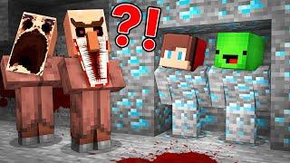 JJ and Mikey vs SCARY VILLAGER Hide and Seek Battle in Minecraft - Maizen