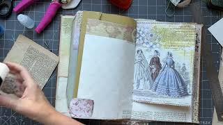 Italian ladies and botanical journals Journal start to finish | Ep 09 | adding to pages