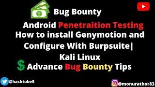 How To Install GenyMotion In Kali Linux And Configure With Burpsuite