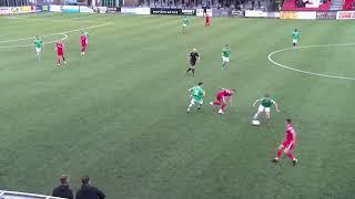 Jamie Spencer scores from the half-way line for Bradford (Park Avenue)