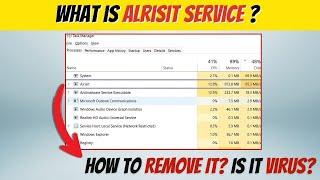 What is Alrisit Service and How to Remove It? Is it Virus?