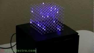 Arduino LED Cube 8x8x8 (Webinar guest appearance by PyroElectro)