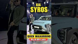 Kia Syros Quick Walkaround - ADAS - Safety - Panoramic Sunroof  Mini Scorpio N