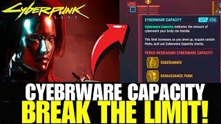 Cyberpunk 2077 - NEW Cyberware Capacity Shard Glitch | Infinite Cyberware Capacity