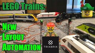 LEGO Trains x6 - New Layout Automation - TrixBrix 