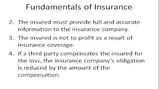 Fundamentals of Insurance