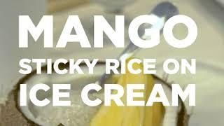 Our Famous Mango Sticky Rice on Ice from Heaven Creamery in Centennial Colorado