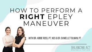 Right Epley (short version) for Home