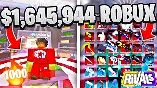 I Spent $1,645,944 Robux To Buy Every Skin In Roblox Rivals