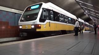 DART Train Action at Cityplace Uptown Station