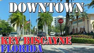 Key Biscayne - Florida - 4K Downtown Drive