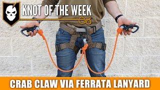 How to Tie a Crab Claw Via Ferrata Lanyard - ITS Knot of the Week HD