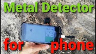 Metal detector for phone