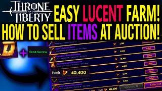 Throne And Liberty: HOW TO SELL WEAPONS AND ARMOR AT AUCTION! (FREE LUCENT!)