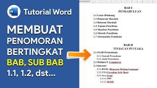 Cara Membuat Penomoran Bertingkat (Sub BAB) Otomatis di Word Untuk Skripsi, Makalah, Laporan, dll