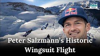 Salzmann sets multiple records with wingsuit jump over Swiss Alps | AD1G