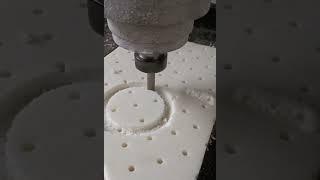 CNC Router with drilling package installed, processing panel furniture, sponge.#engraving #cnc