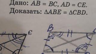 КАК найти равные УГЛЫ И СТОРОНЫ в равных треугольниках?