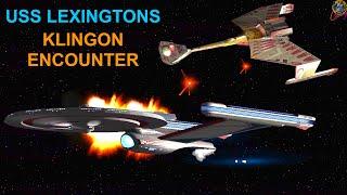 USS Lexington VS Klingon K'tinga Kronos One - Both Ways - Star Trek Starships