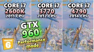 GTX 960×CORE i7 2600k 3770 4790/fortnite chapter6 season1/performance/FPS/フォートナイト/2024