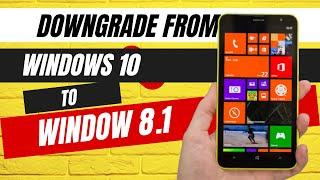 Method 1, Windows Device Recovery Tool, Downgrade from Windows 10 to 8 or 8.1 | Lumia 1020 | Nokia |